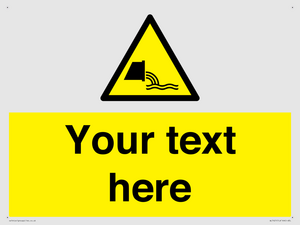 Custom Warning sewage effluent outfall